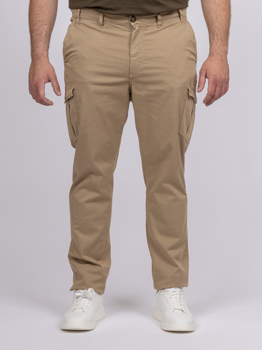 Chino Cargo Matt Beige Capel Grande Taille