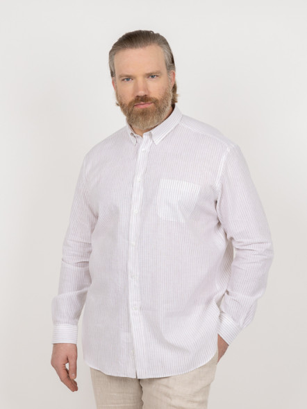 Chemise Ralph Rayée Capel Grande Taille