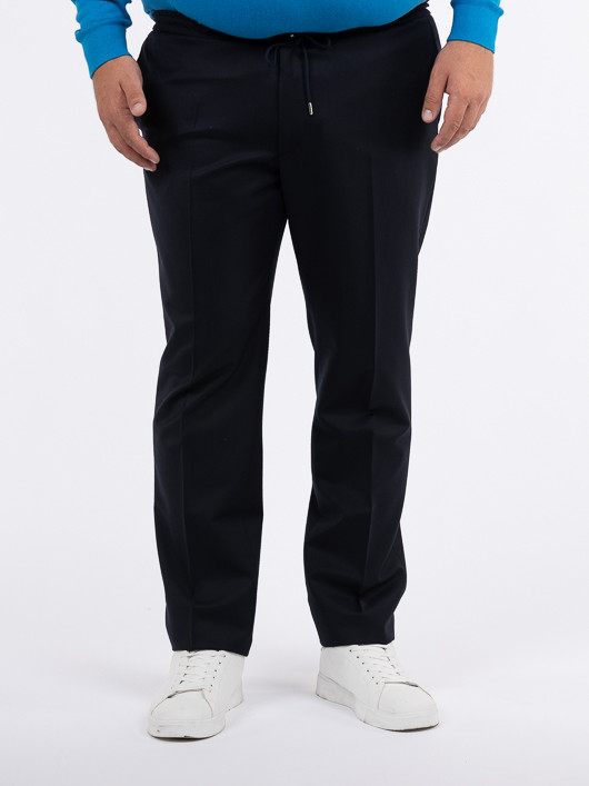 Pantalon Gary Marine Avec cordon Capel Grande Taille