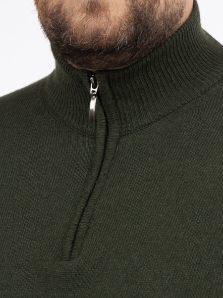 Pull Lino Camionneur Vert Capel Grande Taille