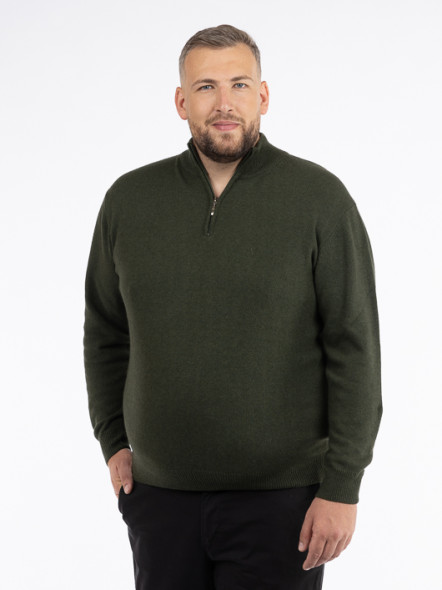 Pull Lino Camionneur Vert Capel Grande Taille