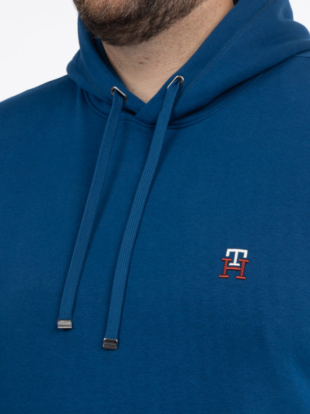 Sweat Capuche Bleu Tommy Hilfiger Grande Taille