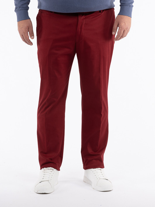 Pantalon Coton Gaspard Bordeaux Capel Grande Taille