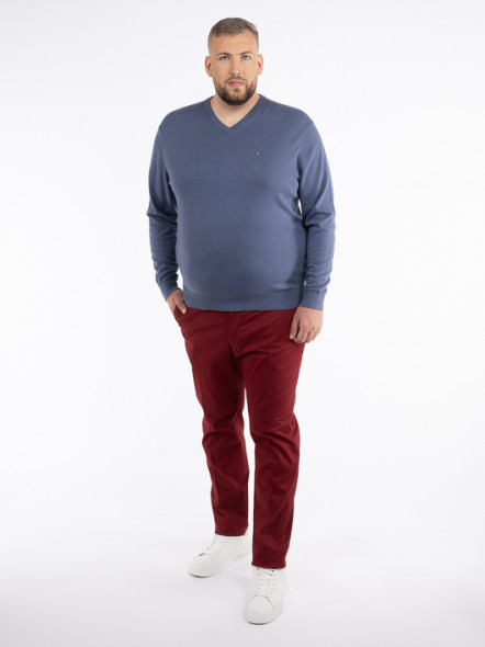 Pantalon Coton Gaspard Bordeaux Capel Grande Taille