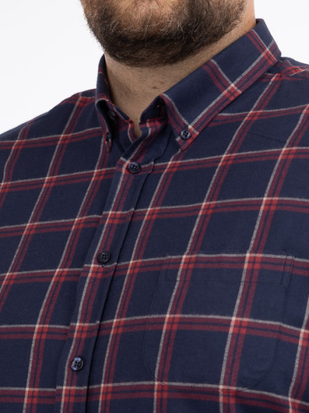 Chemise Ralph Larges Carreaux Capel Grande Taille