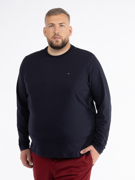 Tee-shirt Ml Uni Marine Tommy Hilfiger Grande Taille