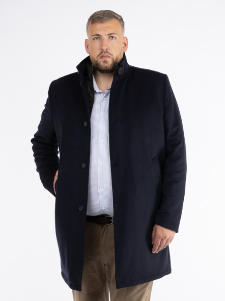 Manteau Marine Avec Parmenture Capel Grande Taille