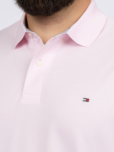 Polo Rose Logo Drapeau Tommy Hilfiger Grande Taille