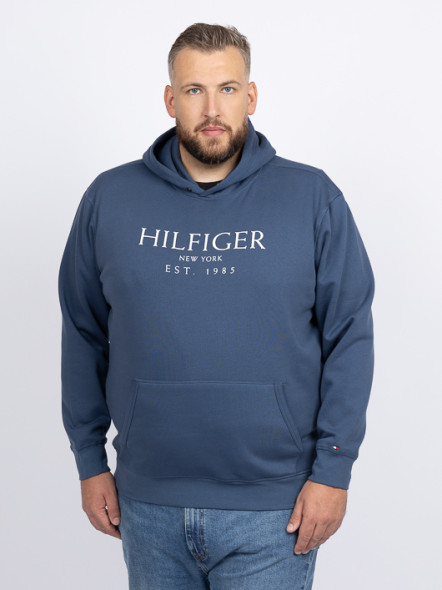 Sweat Capuche Bleu Tommy Hilfiger Grande Taille