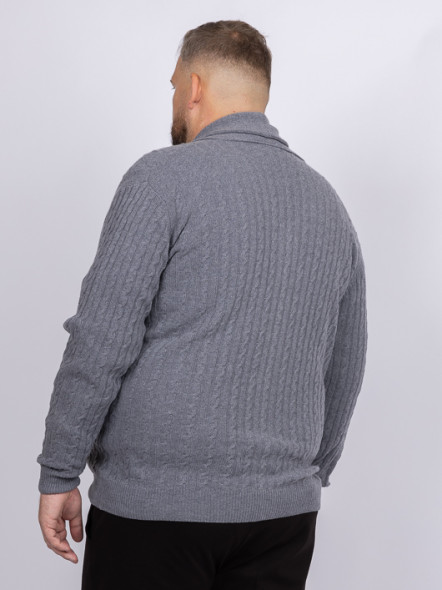 Cardigan Giacomo Gris Torsades Capel Grande Taille