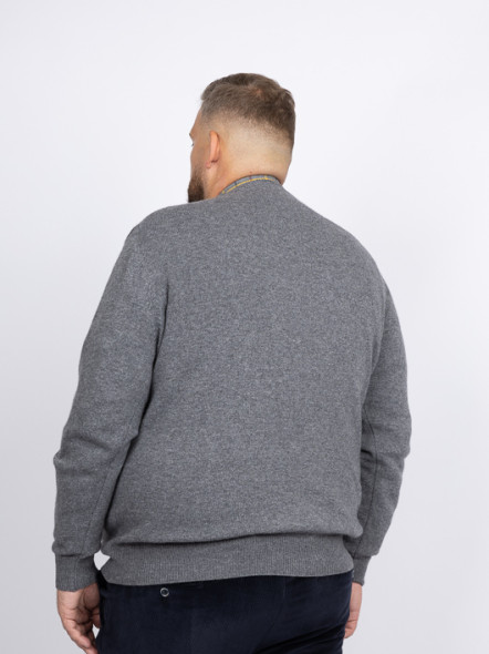 Pull Como Col V Anthracite Capel Grande Taille