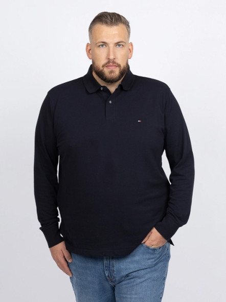 Polo Marine Manches Longues Tommy Hilfiger Grande Taille