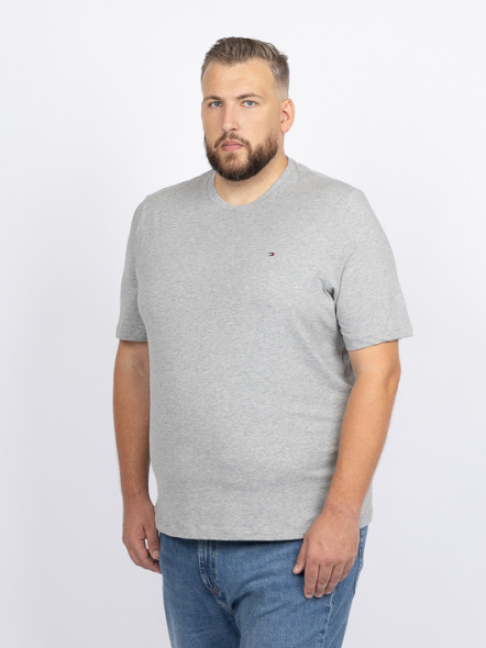 Tee-shirt Gris Logo Drapeau Tommy Hilfiger Grande Taille