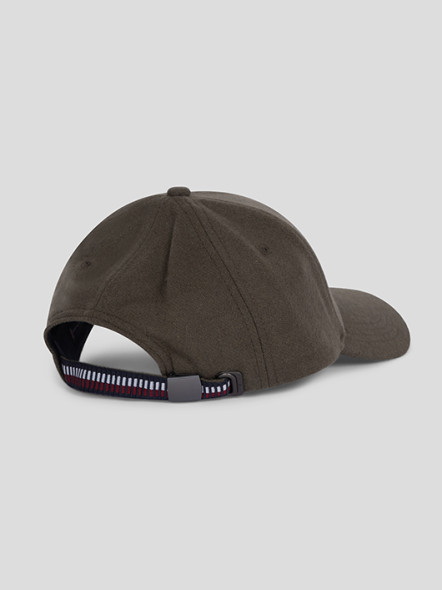 Casquette Kaki Effet Flanelle Tommy Hilfiger