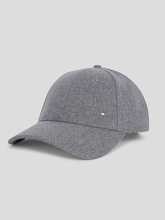 Casquette Grise Effet Flanelle Tommy Hilfiger