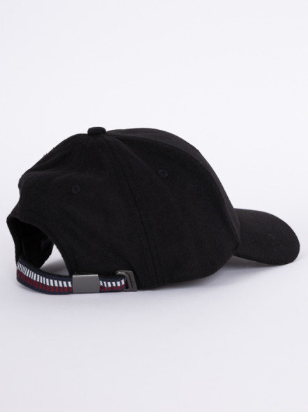 Casquette Noire Effet Flanelle Tommy Hilfiger