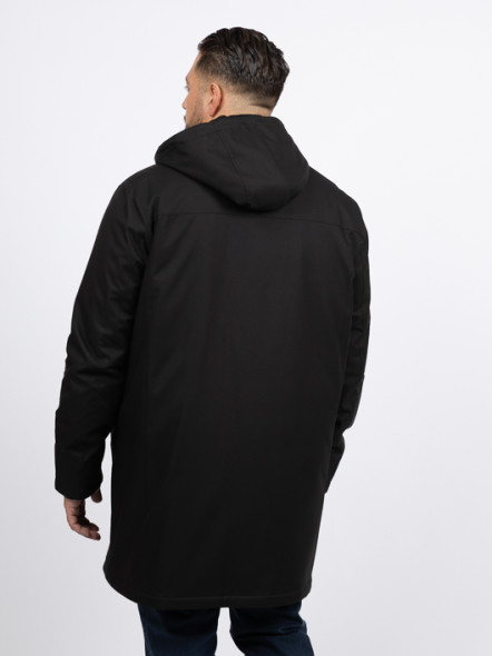 Parka Noire Avec Parmenture Capel Grande Taille