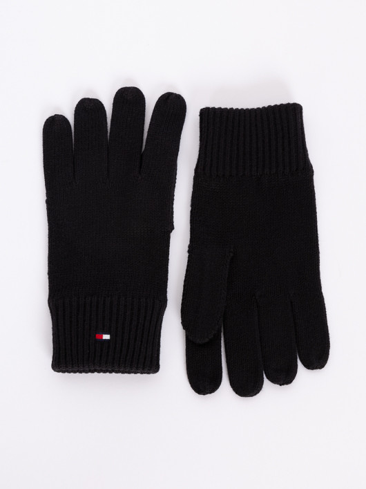 Gants Coton/cachemire Noirs Tommy Hilfiger