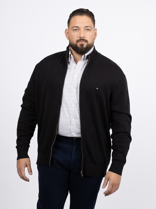 Cardigan Camionneur Noir Tommy Hilfiger Grande Taille