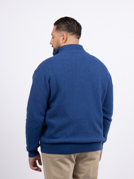 Pull Lino Camionneur Bleu Capel Grande Taille