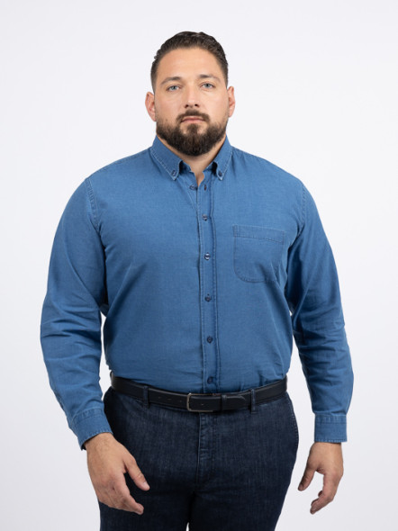 Chemise Indigo Ralph Capel Grande Taille