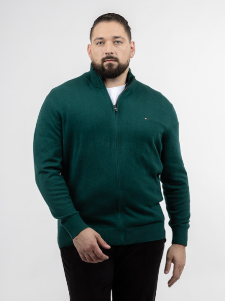 Cardigan Camionneur Vert Tommy Hilfiger Grande Taille