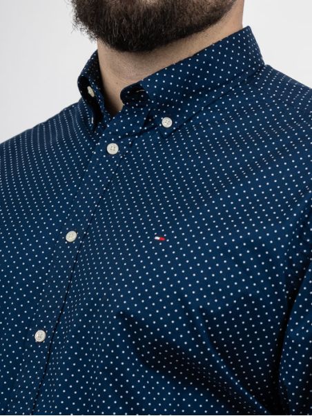 Chemise A Pois Tommy Hilfiger Grande Taille