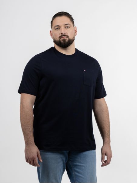 Tee-shirt Bleu Tommy Hilfiger Grande Taille