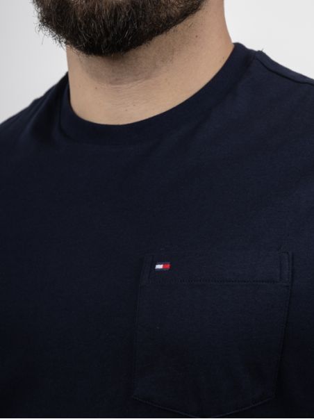 Tee-shirt Bleu Tommy Hilfiger Grande Taille