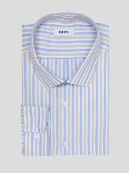 Chemise Rayures Max/leo Capel Capel Grande Taille