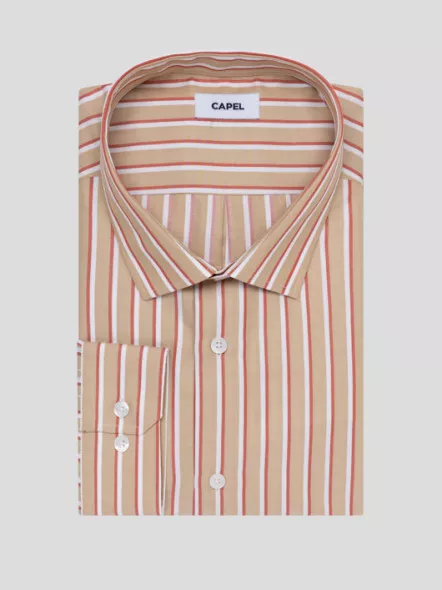 Chemise Max/leo Rayures Capel Capel Grande Taille