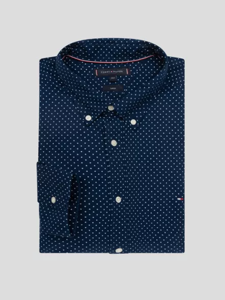 Chemise A Pois Tommy Hilfiger Grande Taille